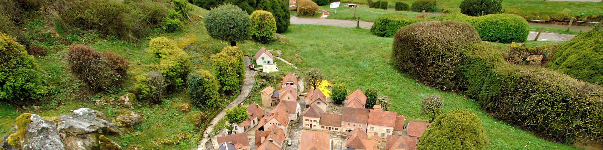 France Miniature, a miniature park tourist attraction in Ălancourt, France.