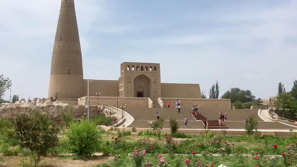 This is the Ermin Minaret in Turpan, China