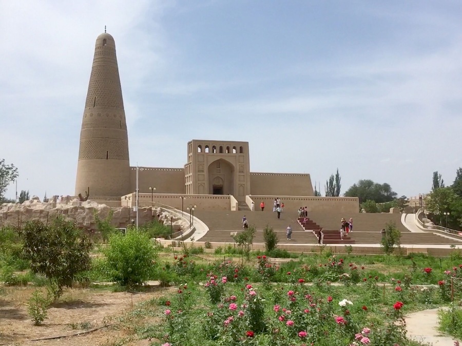 This is the Ermin Minaret in Turpan, China