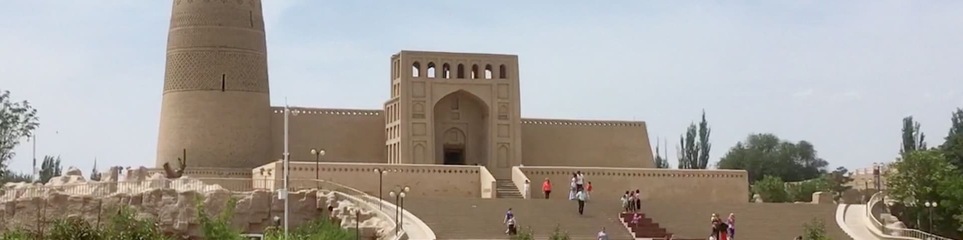 This is the Ermin Minaret in Turpan, China