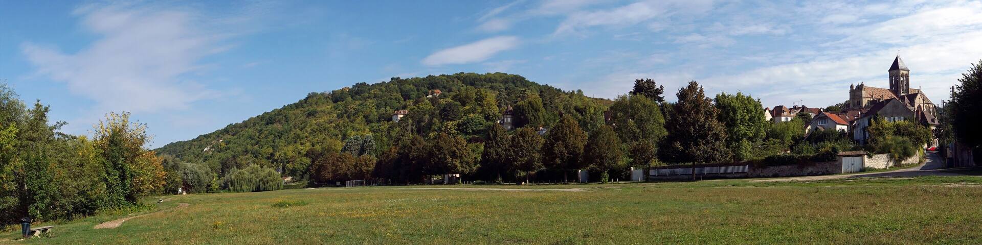 Veteuil church in the French Vexin regional nature park
