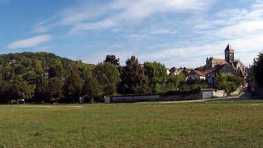 Veteuil church in the French Vexin regional nature park
