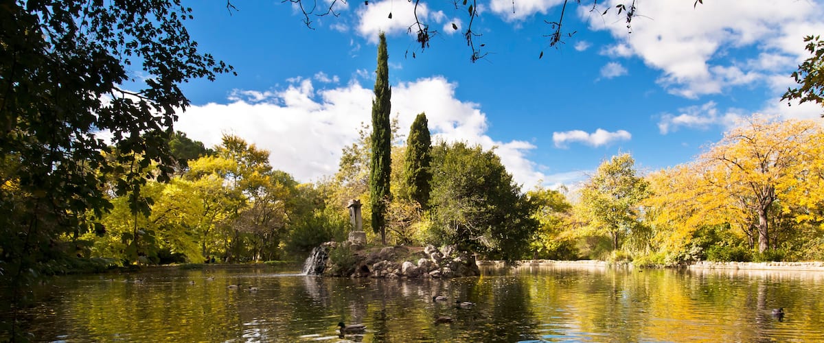 Parque "El Capricho" - Madrid (España) - Estanque y patos