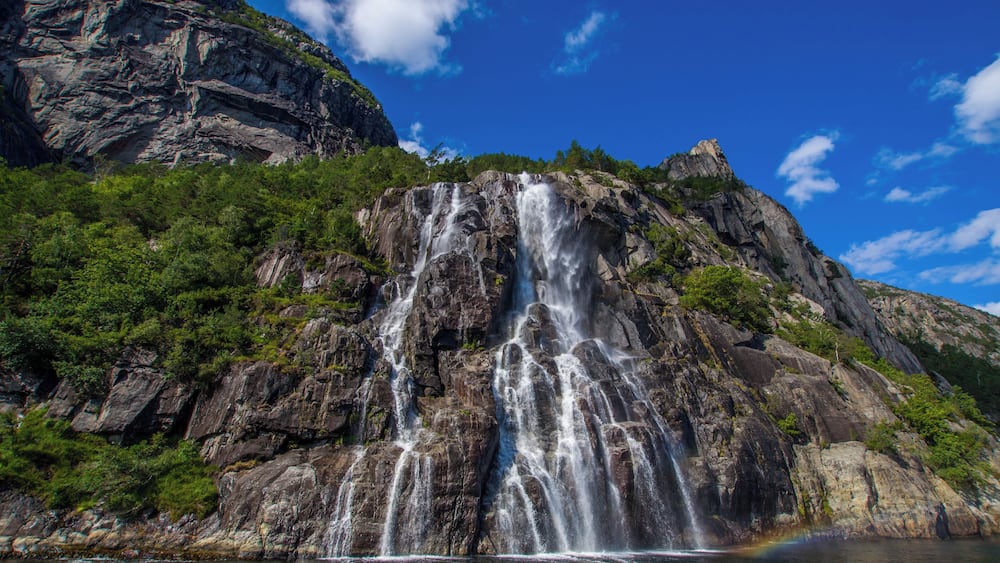 Take a trip to Pulpit rock from Stavanger to view this waterfall up close.