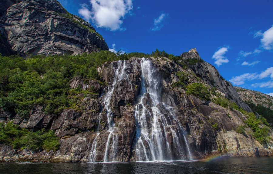 Take a trip to Pulpit rock from Stavanger to view this waterfall up close.