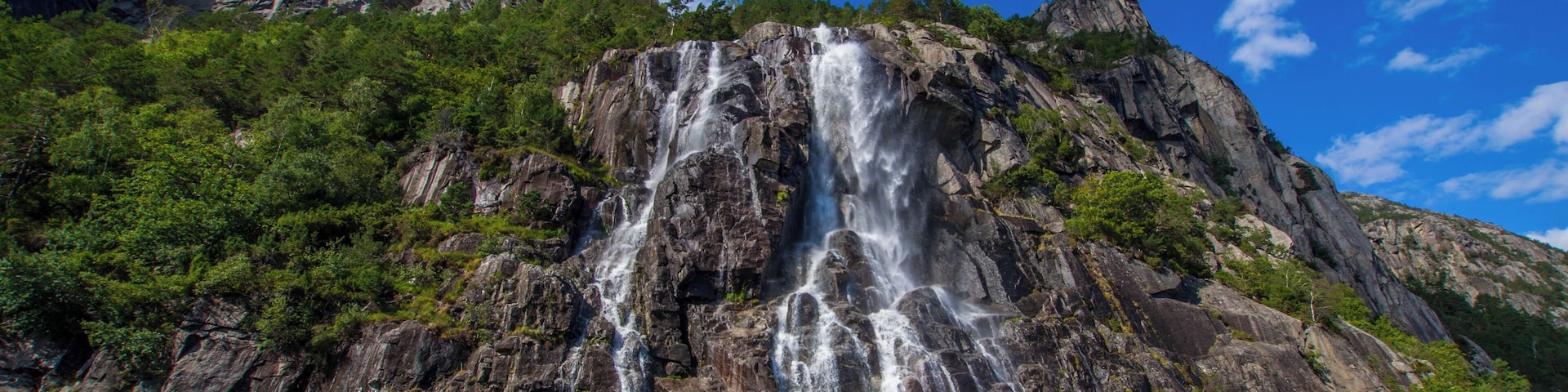 Take a trip to Pulpit rock from Stavanger to view this waterfall up close.
