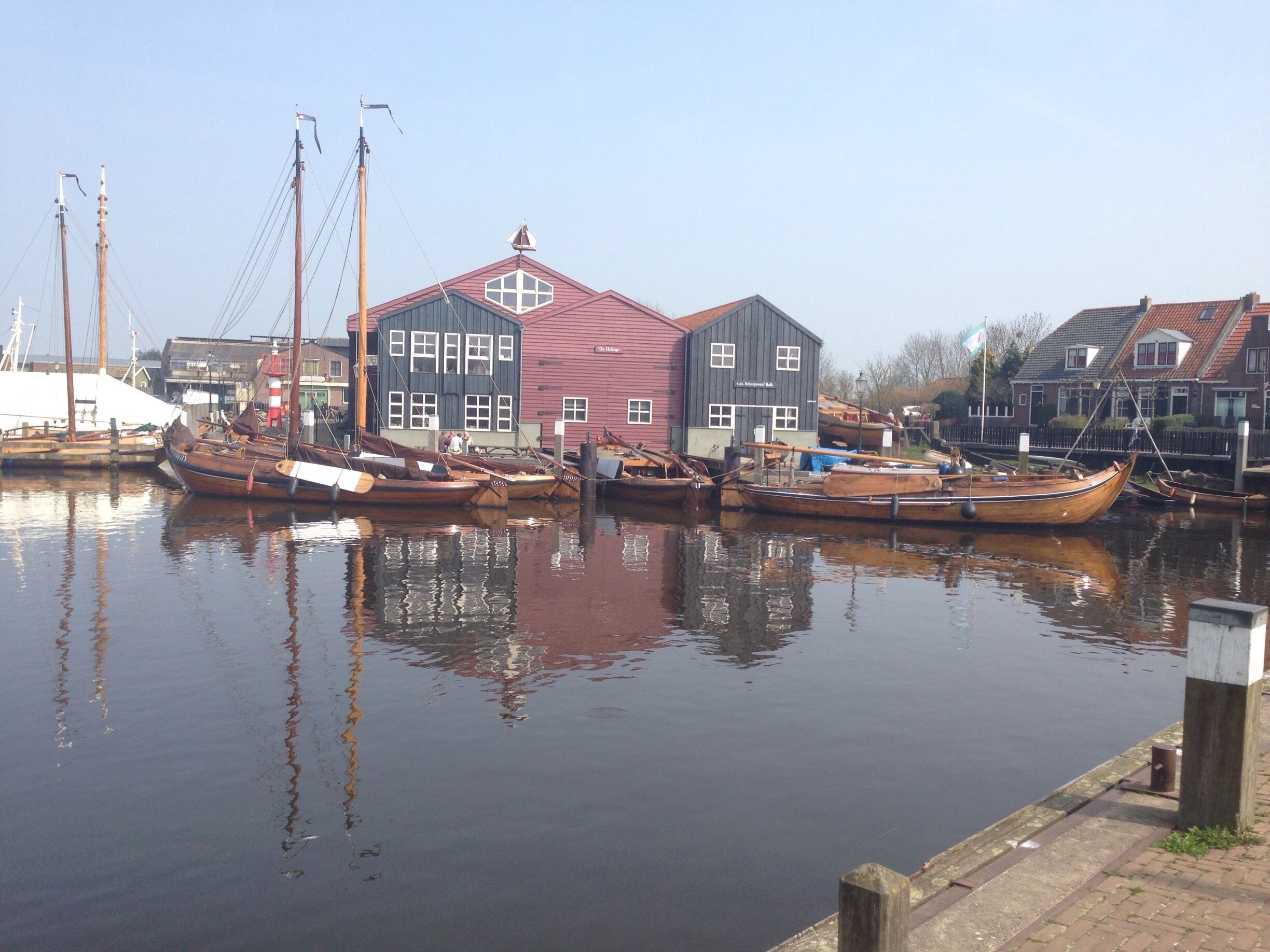 This former wharf is just a prelude of what's to come when you enter the old town of Elburg. The wharf is a museum now, which aims to preserve the traditional "botter" ships, as seen in the harbour. Very impressive to see them in a "botter race"! http://www.botterselburg.nl/index.html