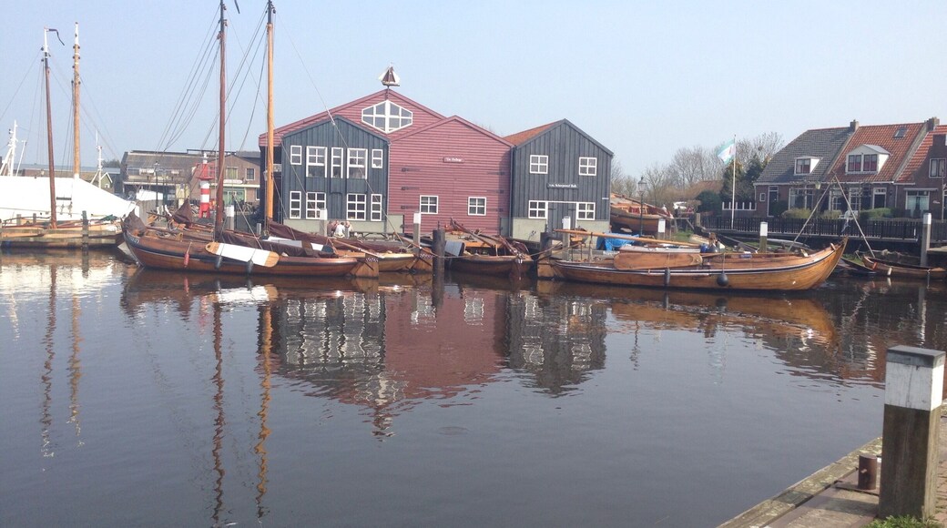 This former wharf is just a prelude of what's to come when you enter the old town of Elburg. The wharf is a museum now, which aims to preserve the traditional "botter" ships, as seen in the harbour. Very impressive to see them in a "botter race"! http://www.botterselburg.nl/index.html
