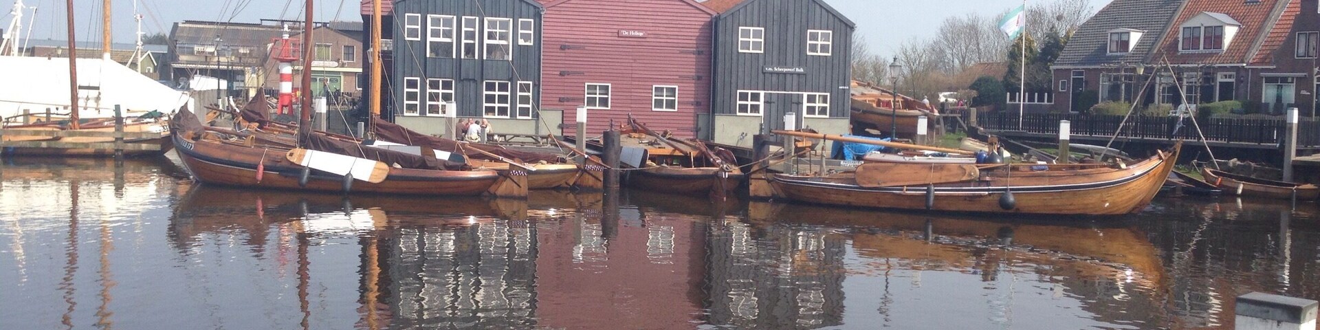 This former wharf is just a prelude of what's to come when you enter the old town of Elburg. The wharf is a museum now, which aims to preserve the traditional "botter" ships, as seen in the harbour. Very impressive to see them in a "botter race"! http://www.botterselburg.nl/index.html