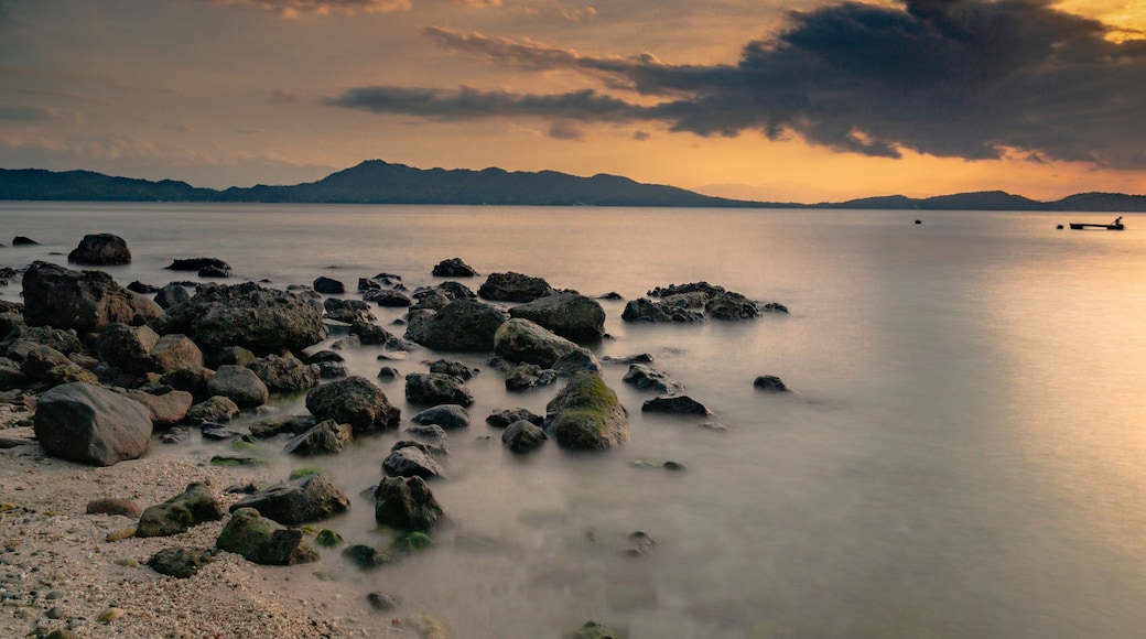 Sunset in anilao. This place has a rocky beach but they do have good snorkeling spots