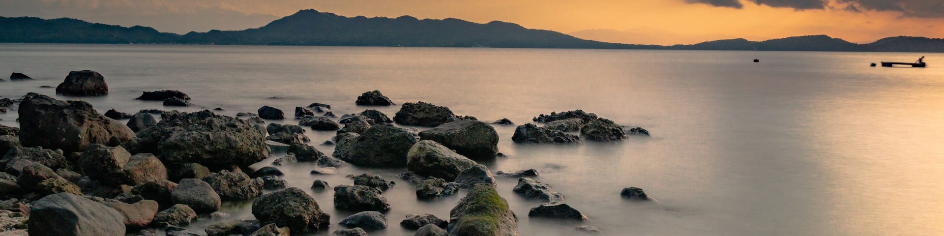 Sunset in anilao. This place has a rocky beach but they do have good snorkeling spots