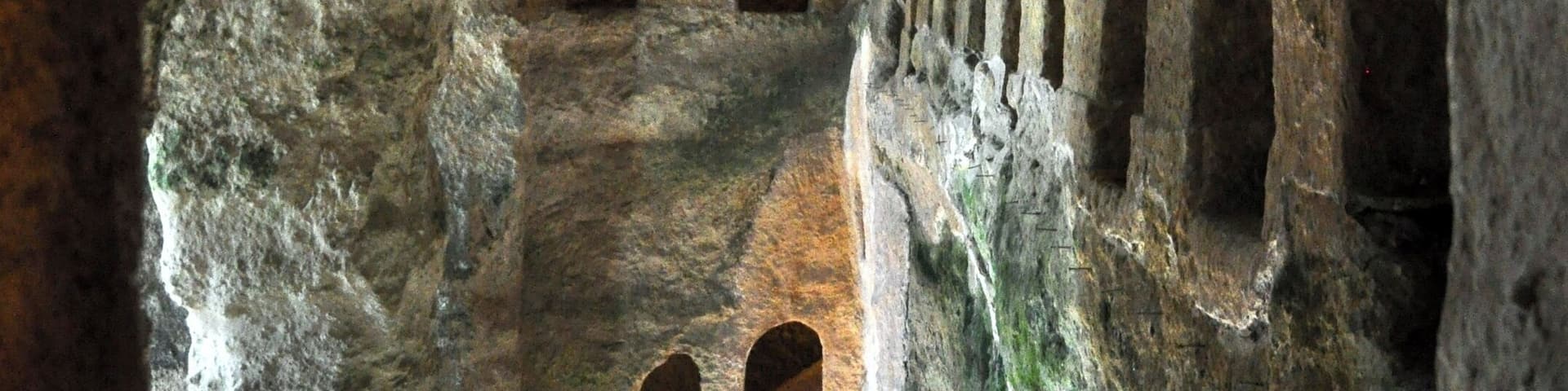 This plus beau village is not just pretty - it has the amazing subterranean church of St Jean, originally carved out of the cliff face in the 7th century then enlarged in the 12th.