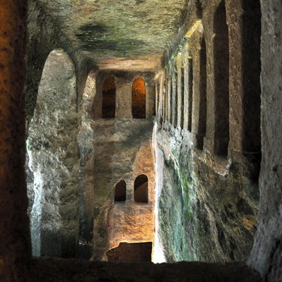 This plus beau village is not just pretty - it has the amazing subterranean church of St Jean, originally carved out of the cliff face in the 7th century then enlarged in the 12th.