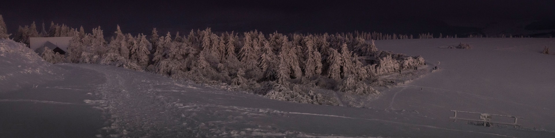 Sonnenuntergang auf dem höchsten Berg in der Rhön, die Wasserkuppe 2