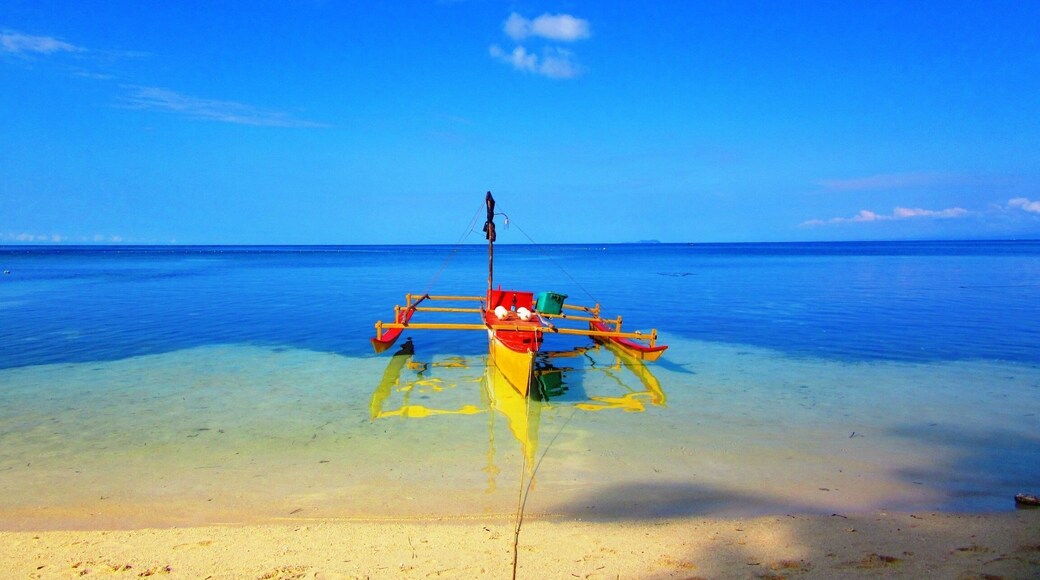 The bright #blue sky merges with the #blue sea at Paliton Beach in Siquijor Island, Philippines.