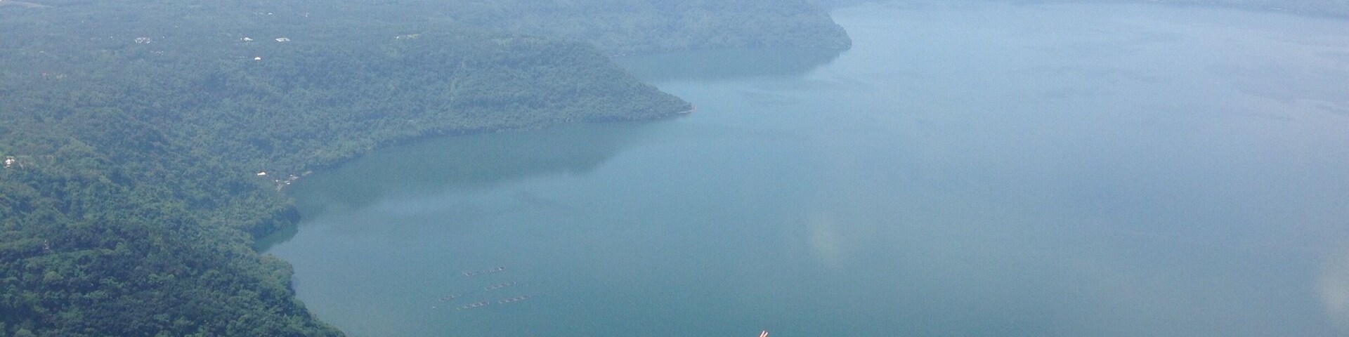 The entrance to Fingal's Cave on the isle of Staffa. The basalt columns rise out of the ocean either side of the entrance.