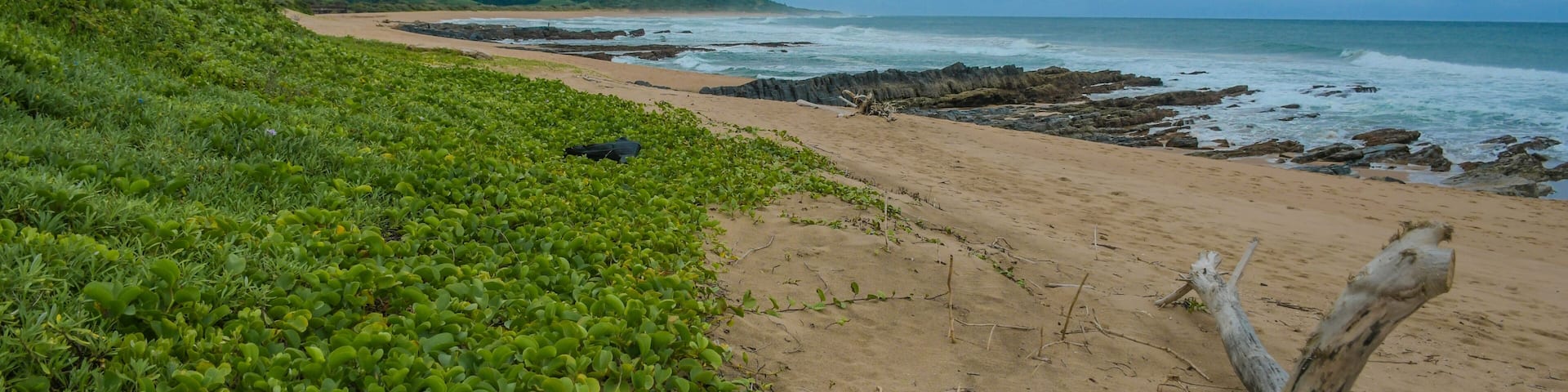 Untamed and less crowded beach of KZN south cioast Durban near Hibberdene