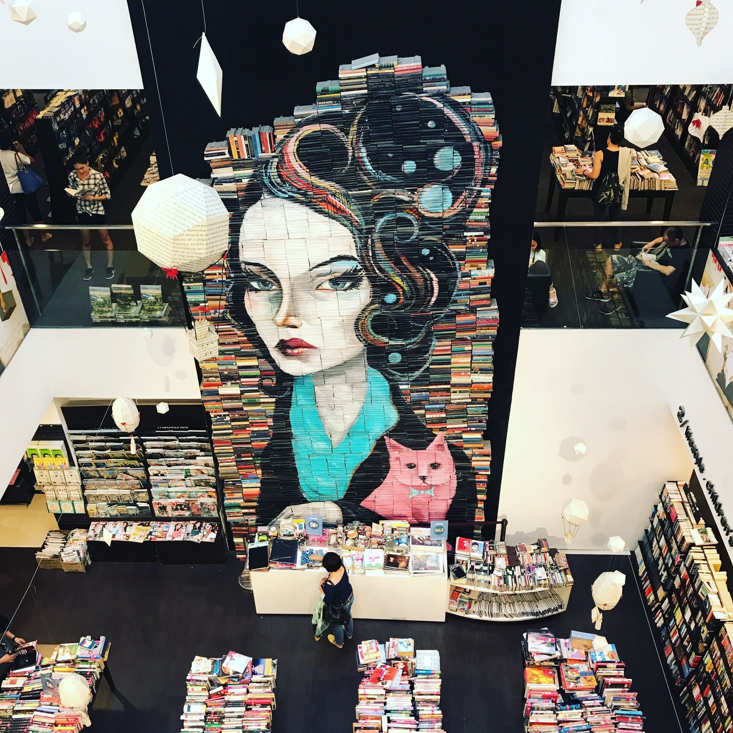 The most intricate book mural I’ve seen to date! 