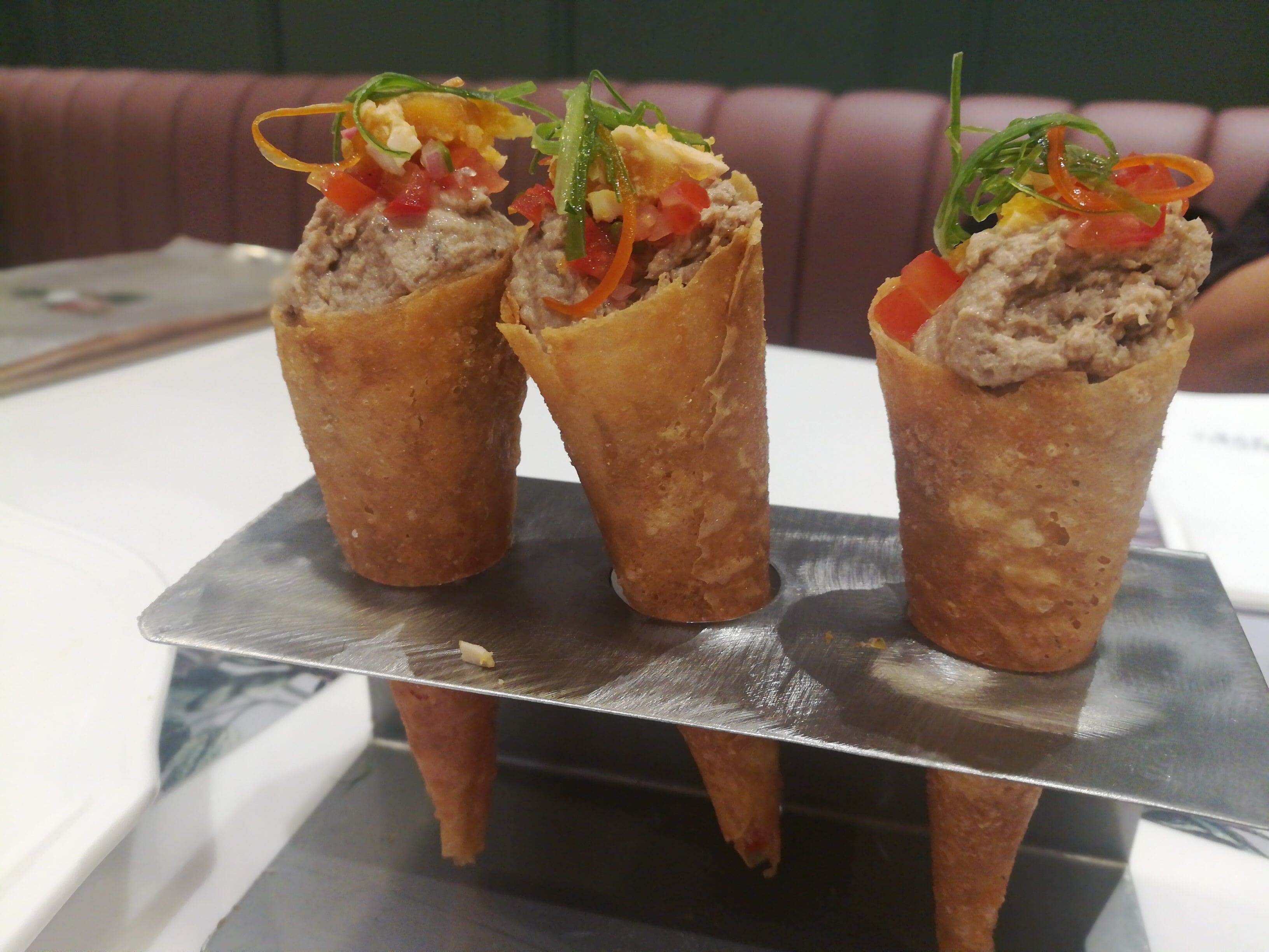 Tinapa Cones. "Tinapa" in English is smoked fish which is popular in the Philippines. This is a modern twist to a local delicacy.
#Culture
#FoodBlog
#FilipinoCuisine
#Philippines
#Culture