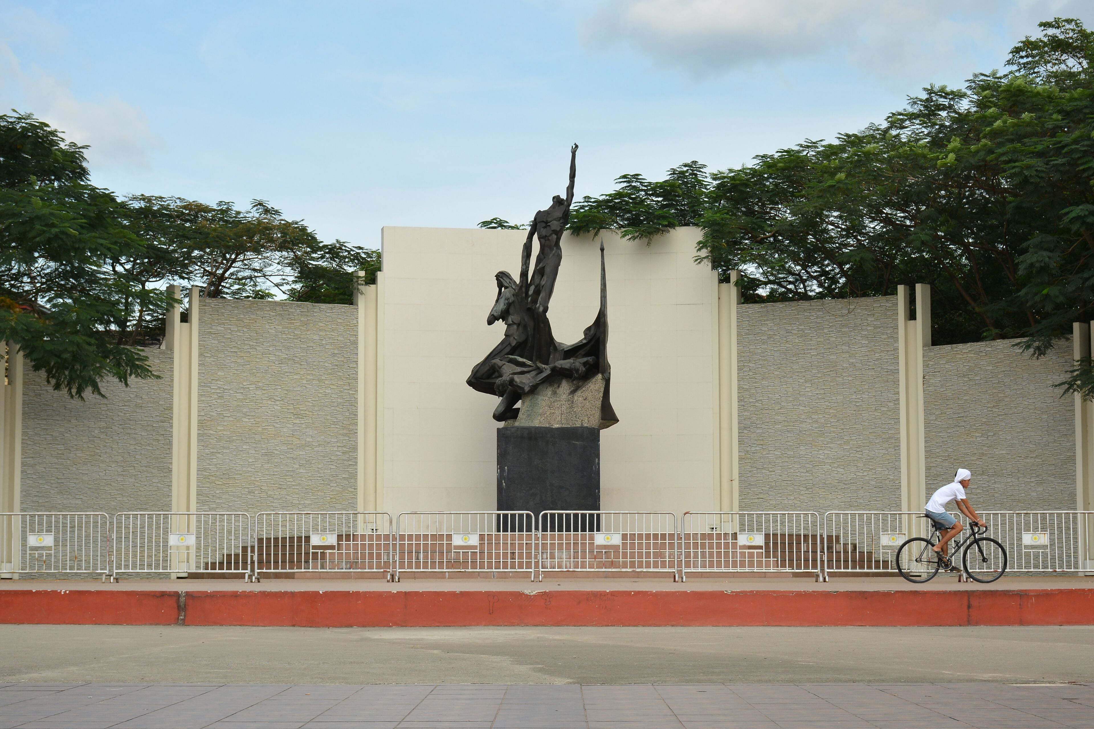 Pinaglabanan shrine outdoor park in San Juan, Philippines