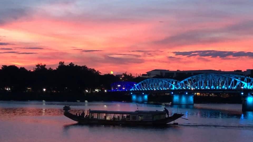Sunset in Perfume River