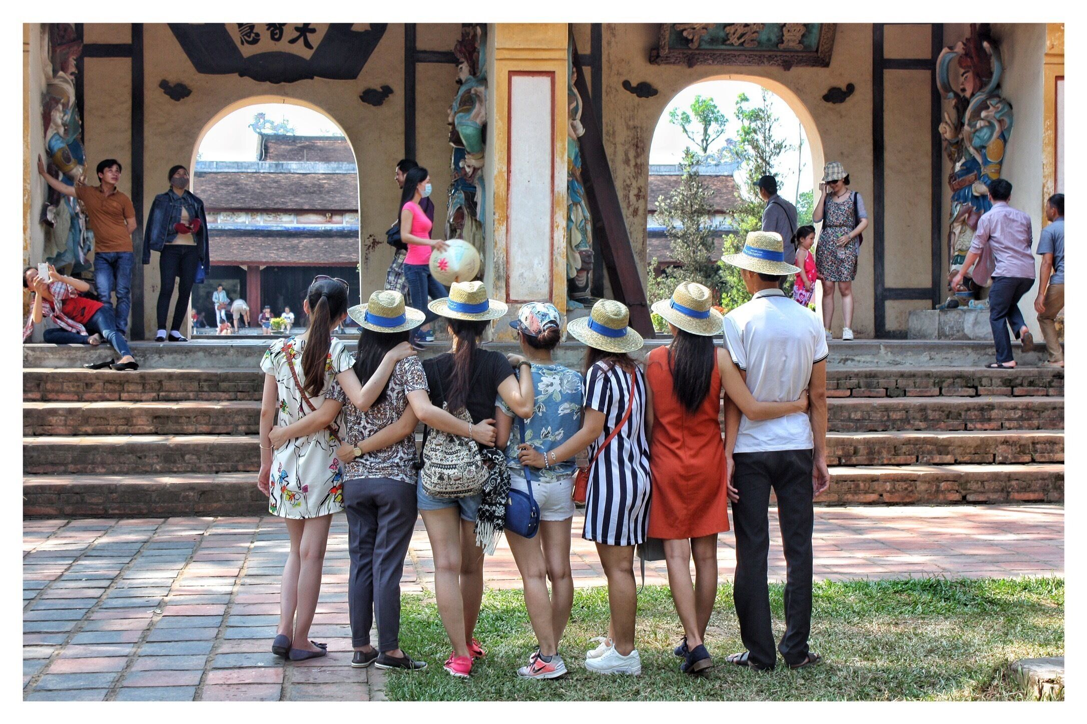 A lot of tourists , but a nice place . 