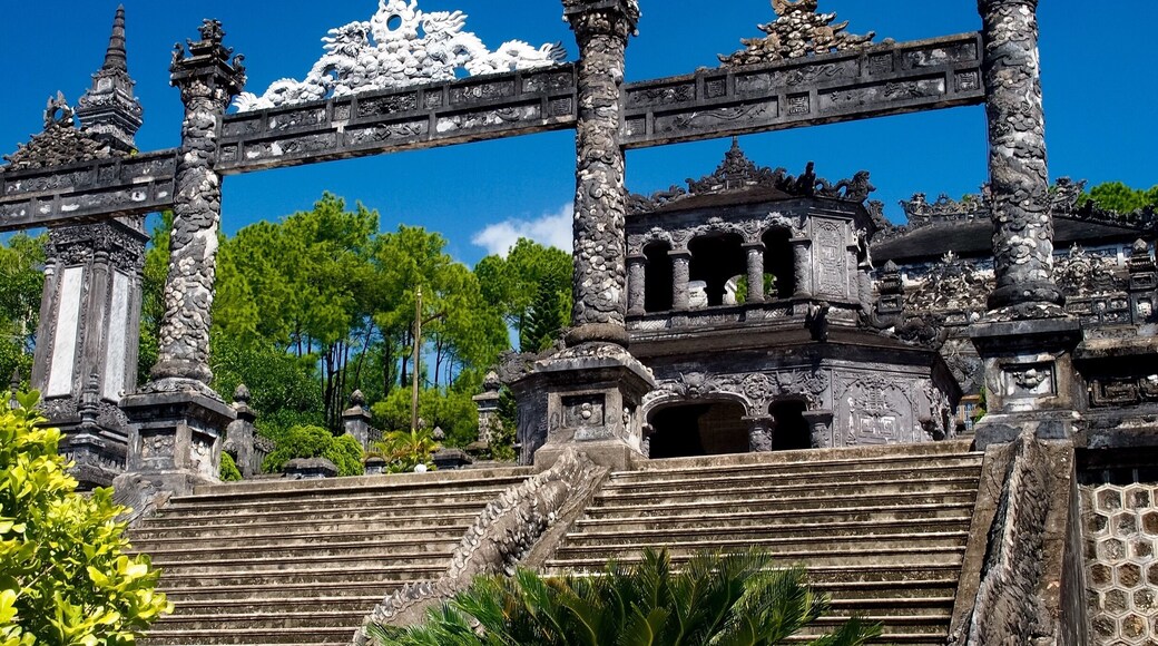 This interesting tomb is newer than it looks - it was built in the 1920s. Beautiful spot with a great view.