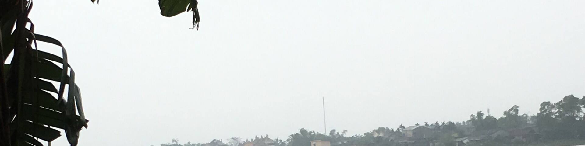 Villagers of Sinh Village washing their fishing nets