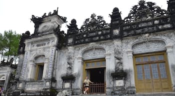 Emperor Khai Dinh’s Mausoleum. Inside is entirely mosaic.