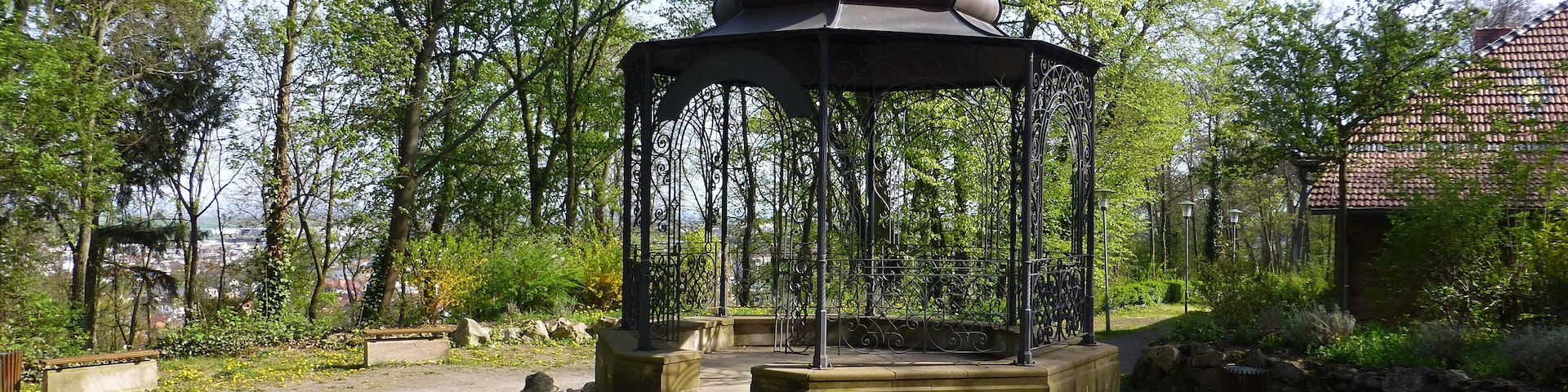 Denkmalgeschützter Pavillon im Grünstädter Stadtpark