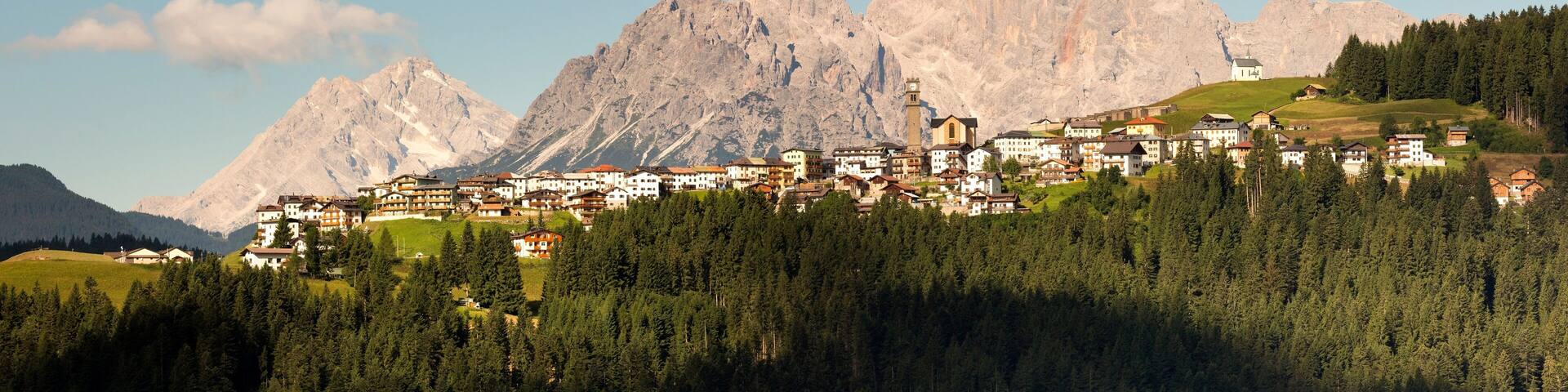 Danta village and dolomites, Comelico Superiore, Italy