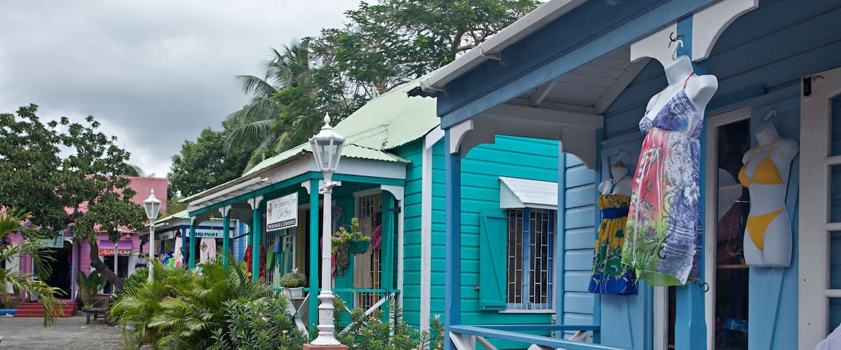 Chattel House Village in St. Lawrence Gap, Barbados, "West Indies"