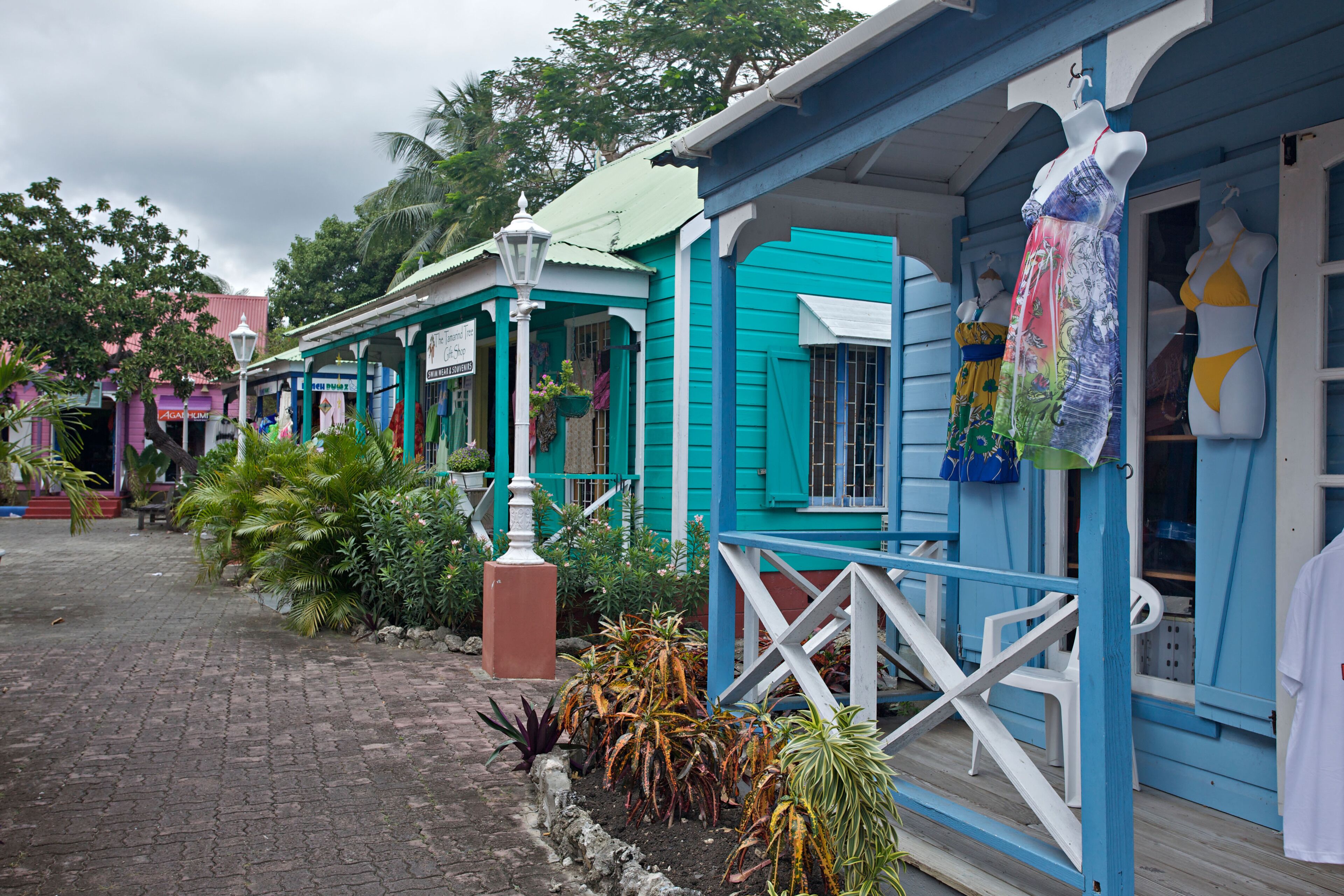 Chattel House Village in St. Lawrence Gap, Barbados, "West Indies"