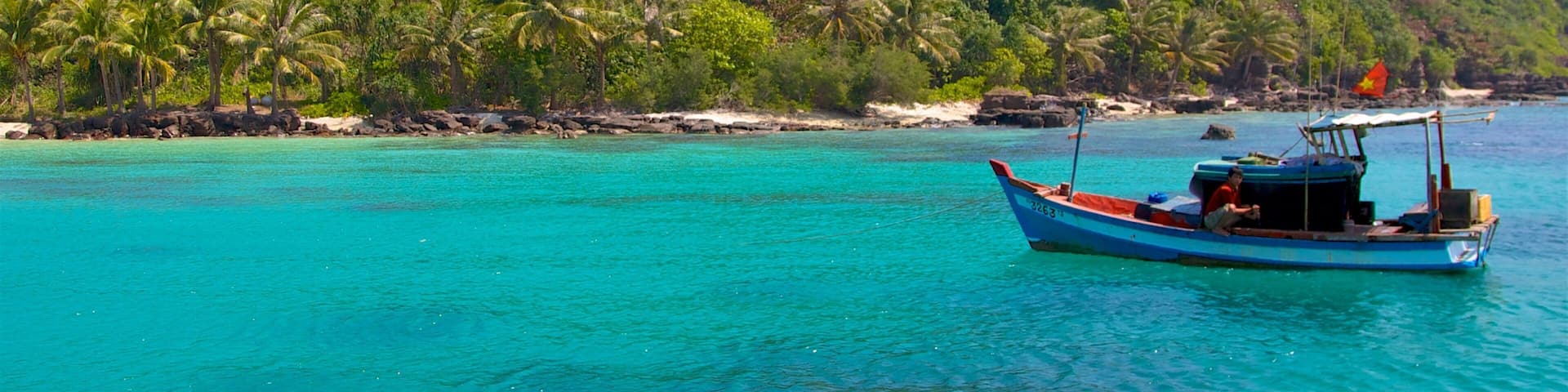 Vietnam showing boating, tropical scenes and general coastal views