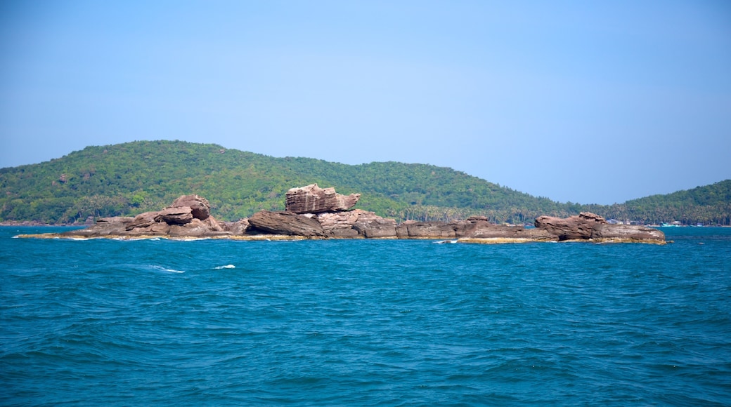 Phu Quoc featuring rocky coastline and general coastal views