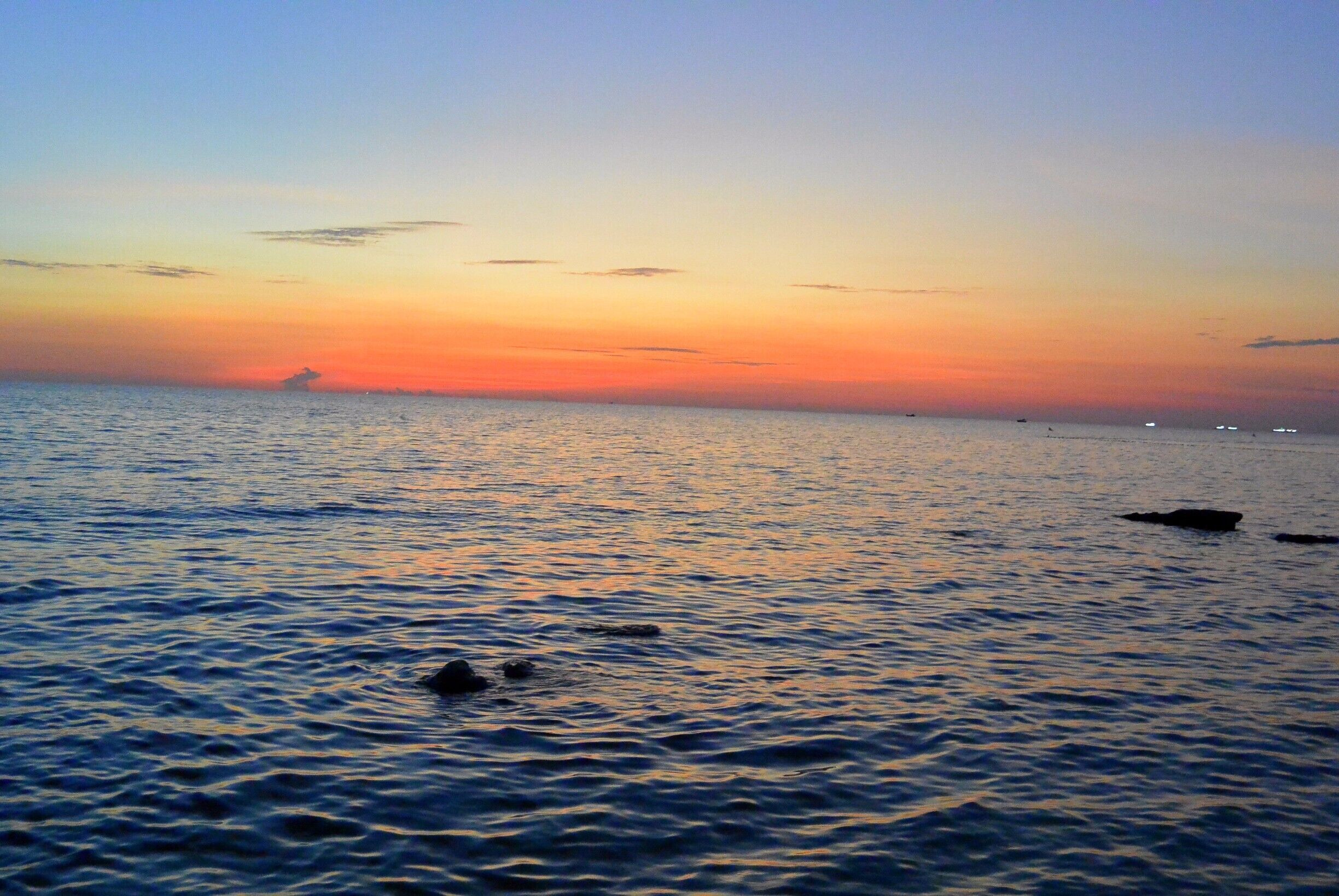 On the island of Phu Quoc in Vietnam you can find some of the most impressive sunrises and sunsets. This photo was taken during sunset on the beach. The golden hour is fading into the blue hour, which made it a magical experience. #blue #GoldenHOur #BlueHour #sunset #Vietnam #beach