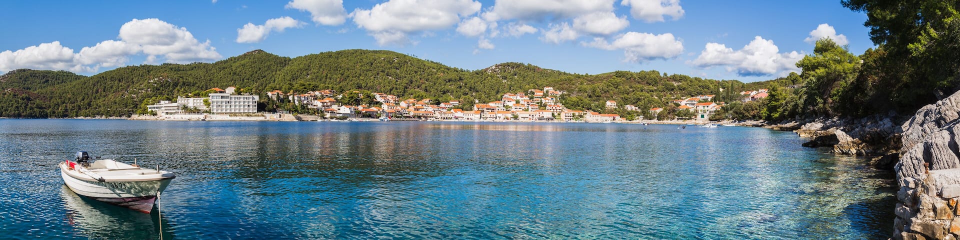 Panorama of Brna Bay