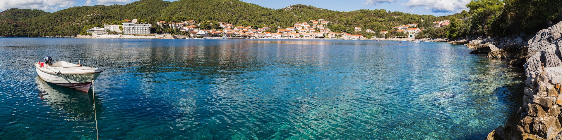 Panorama of Brna Bay