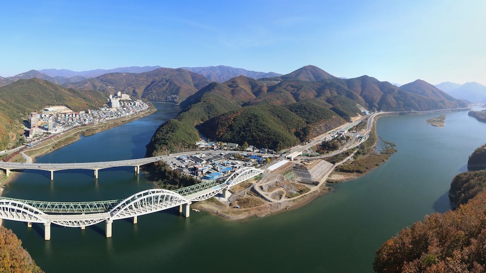 Panoramic view of Danyang city in Danyang country in South Korea, Shutterstock ID 758005561, SF SSA Case with Manager Approval: Case 07151371, Job: Prepay credit, Client/Licensee: , Other: