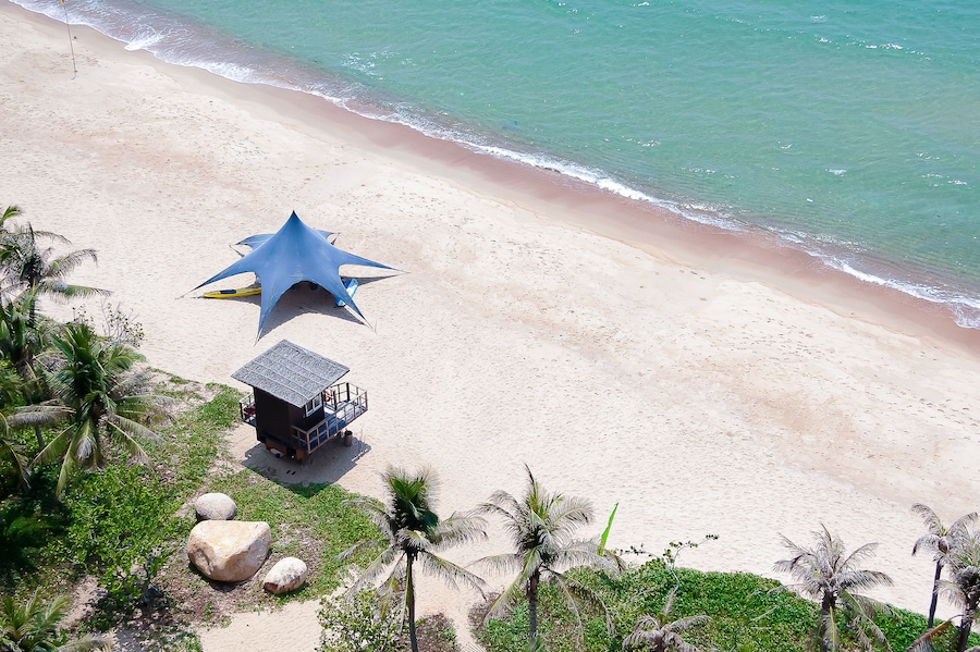 A corner at Ho Tram resort in a sunny day in Xuyen Moc District, Ba Ria Vung Tau Province, Vietnam