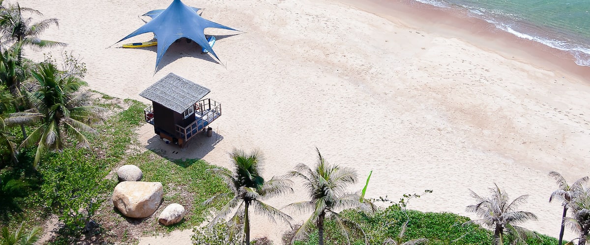 A corner at Ho Tram resort in a sunny day in Xuyen Moc District, Ba Ria Vung Tau Province, Vietnam