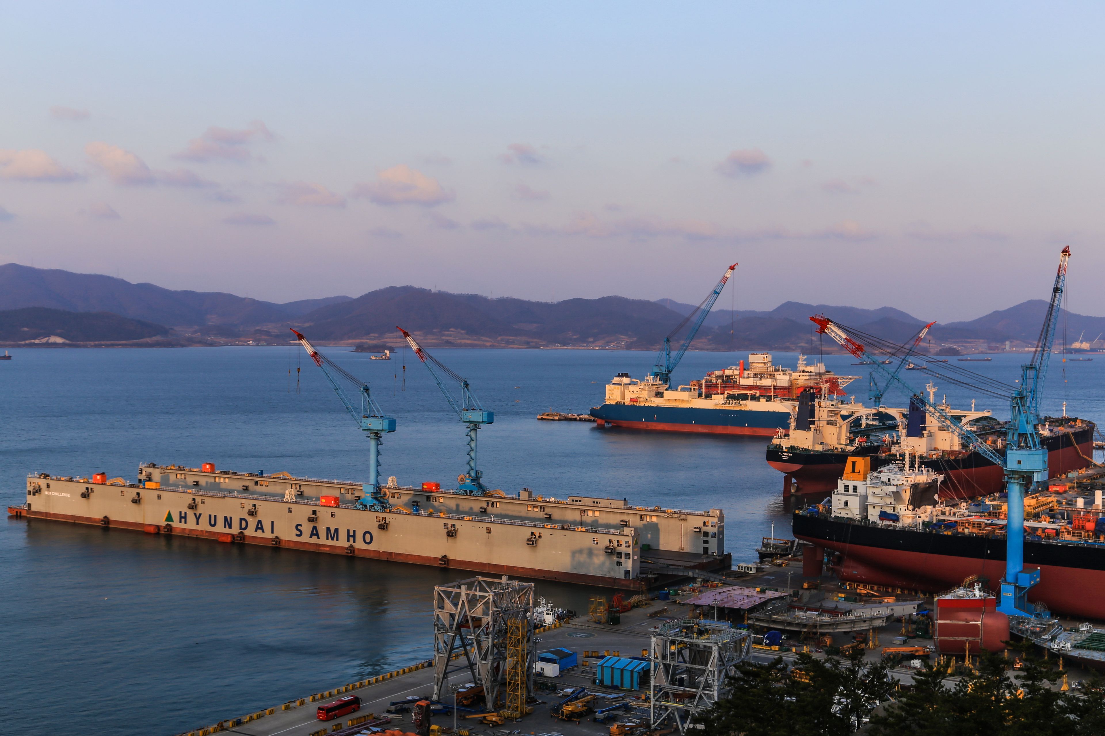 Mokpo Port Industrial Shipyard, Jeollanam South Korea