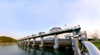 SOUTH GYEONGSANG, SOUTH KOREA - MAY 13, 2018 : Water gate use for irrigation and agriculture in South Gyeongsang Province, South Korea.
