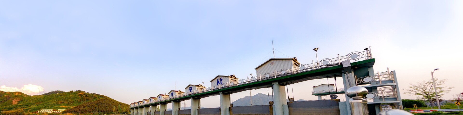 SOUTH GYEONGSANG, SOUTH KOREA - MAY 13, 2018 : Water gate use for irrigation and agriculture in South Gyeongsang Province, South Korea.