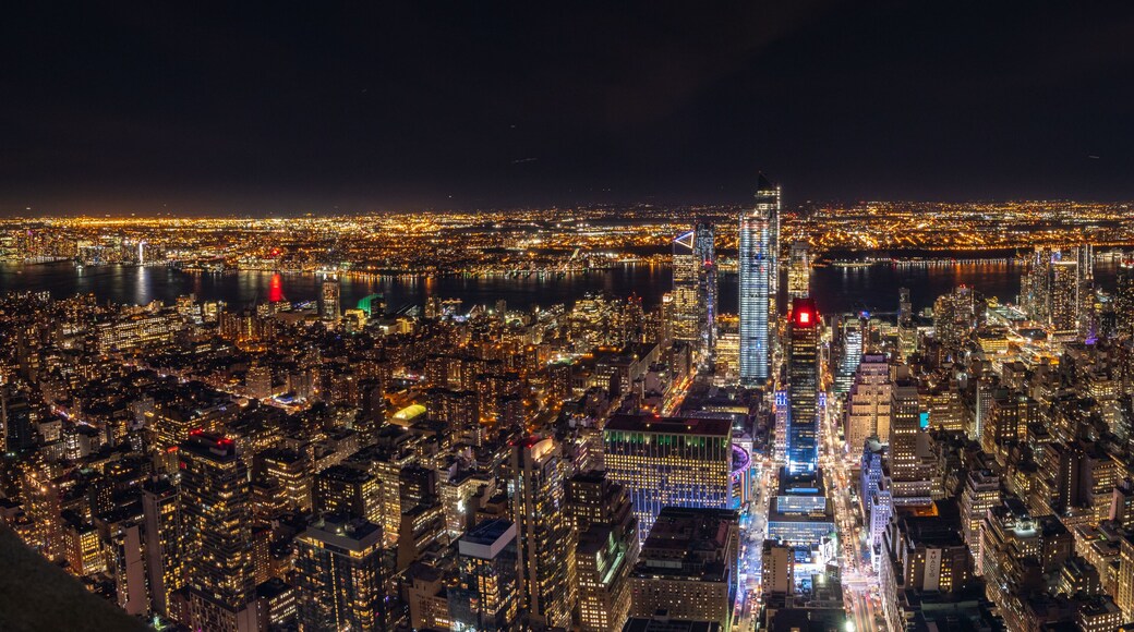 Wide Angle View Towards Union City and New Jersey with 34th Ave in the Foreground