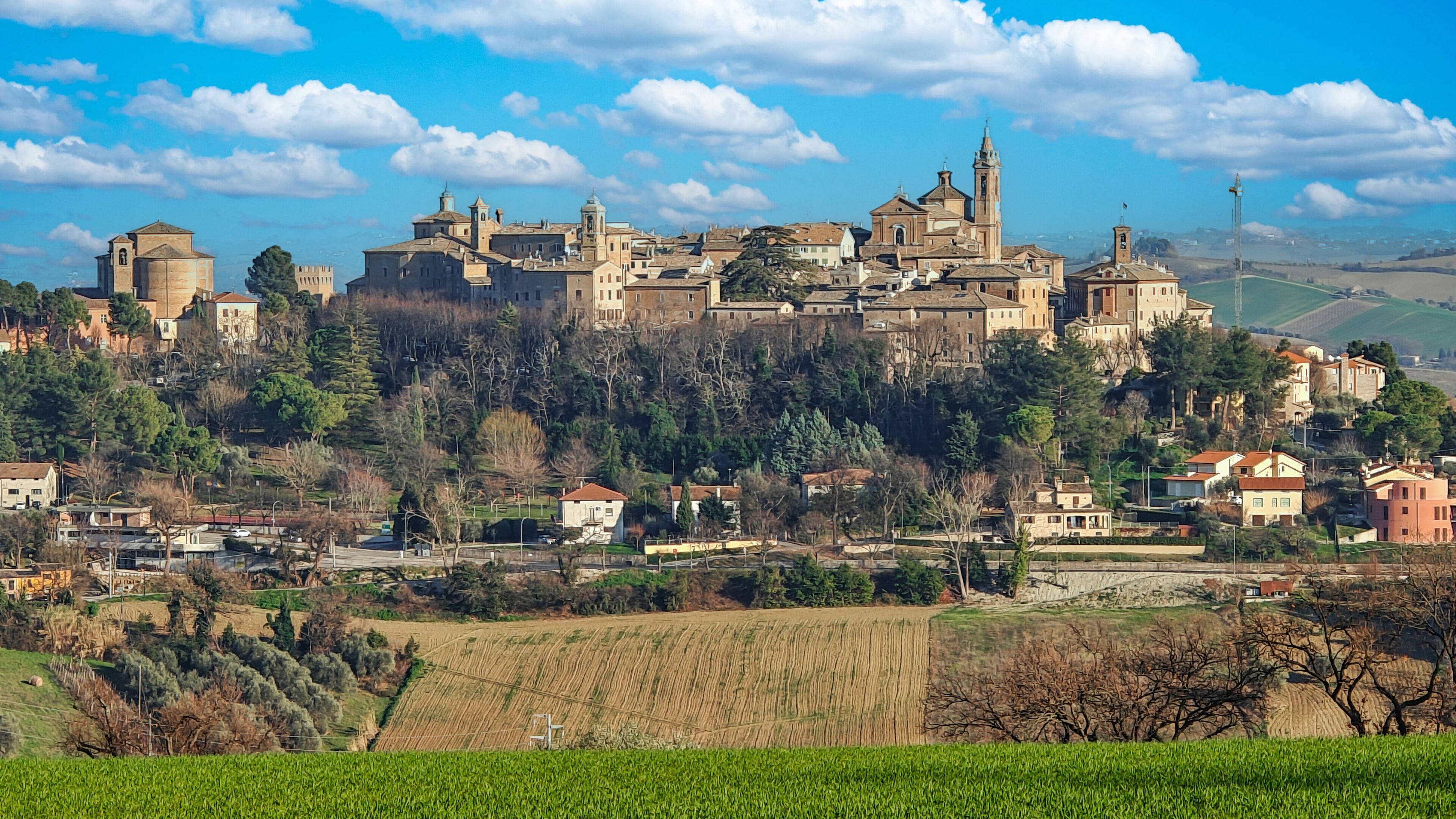 Corinaldo, Italy - listed among the most beautiful villages in Italy, Corinaldo displays a number of wonderful Old Town highlighted by medieval buildings and alleyways