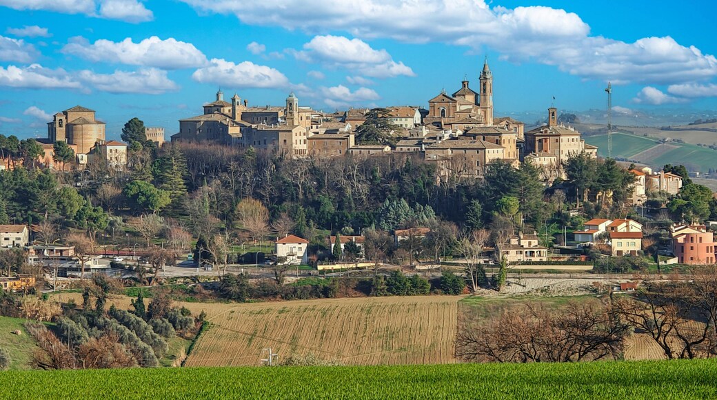 Corinaldo, Italy - listed among the most beautiful villages in Italy, Corinaldo displays a number of wonderful Old Town highlighted by medieval buildings and alleyways