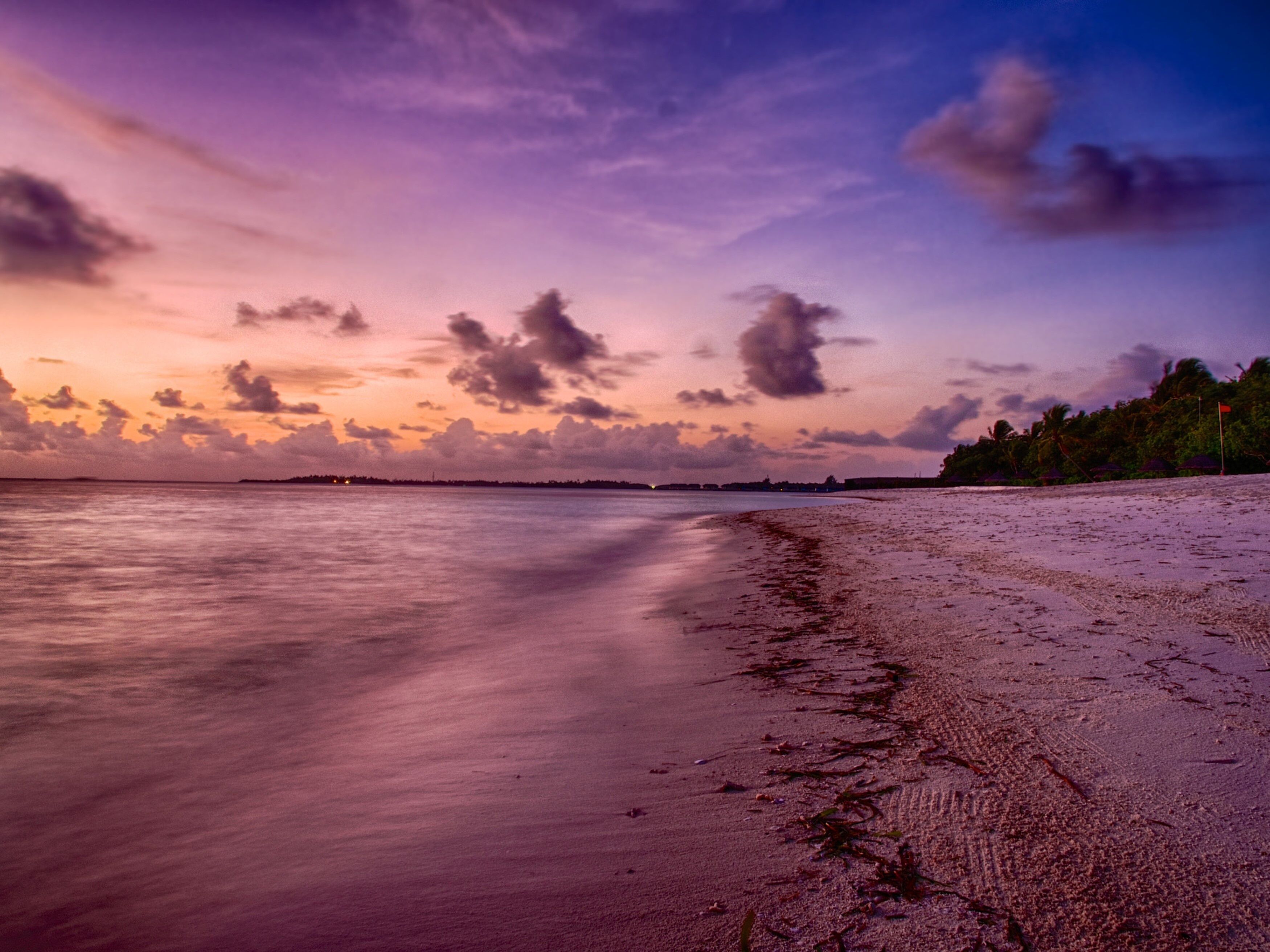 Sunset at Kuda Huraa in maldives