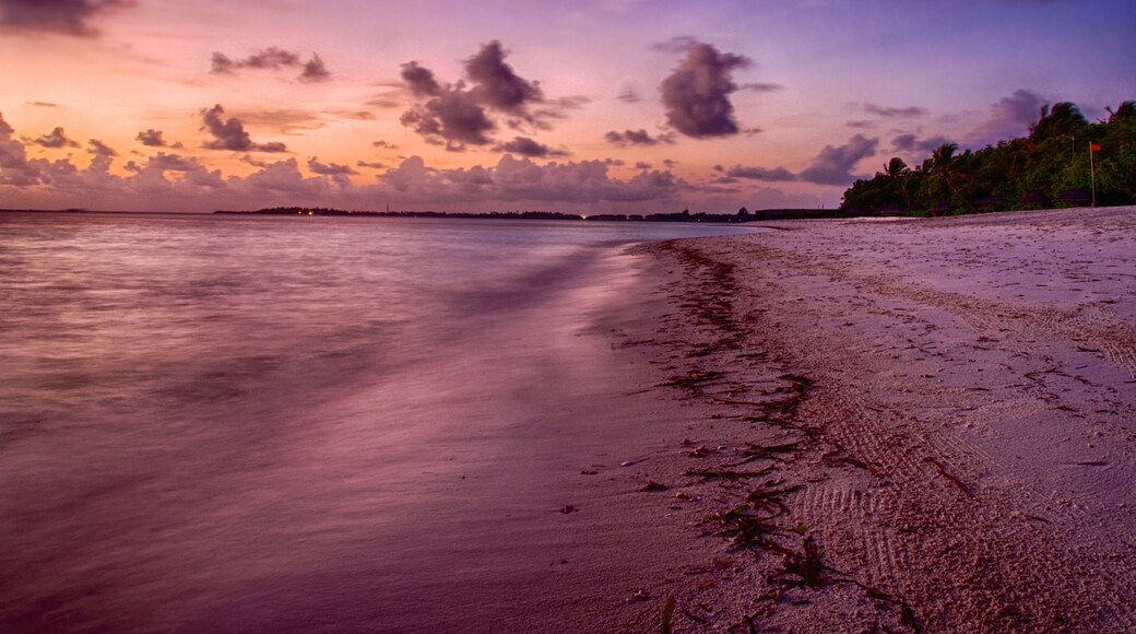 Sunset at Kuda Huraa in maldives