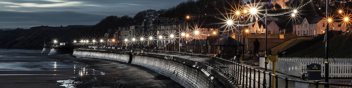 Early morning on Filey seafront before the sunrise. Nice to have the place to yourself no one around at that time on a morning.
